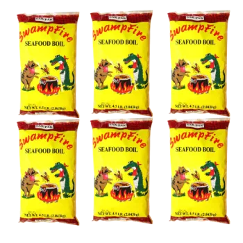 Swamp Fire Seafood Boil 4.5 lb - Pack of 6