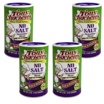 Tony Chachere's No Salt Creole Seasoning 5 oz - Pack of 4