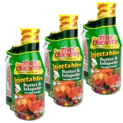 Tony Chachere's Butter & Jalapeno With Injector 17 oz - Pack of 3